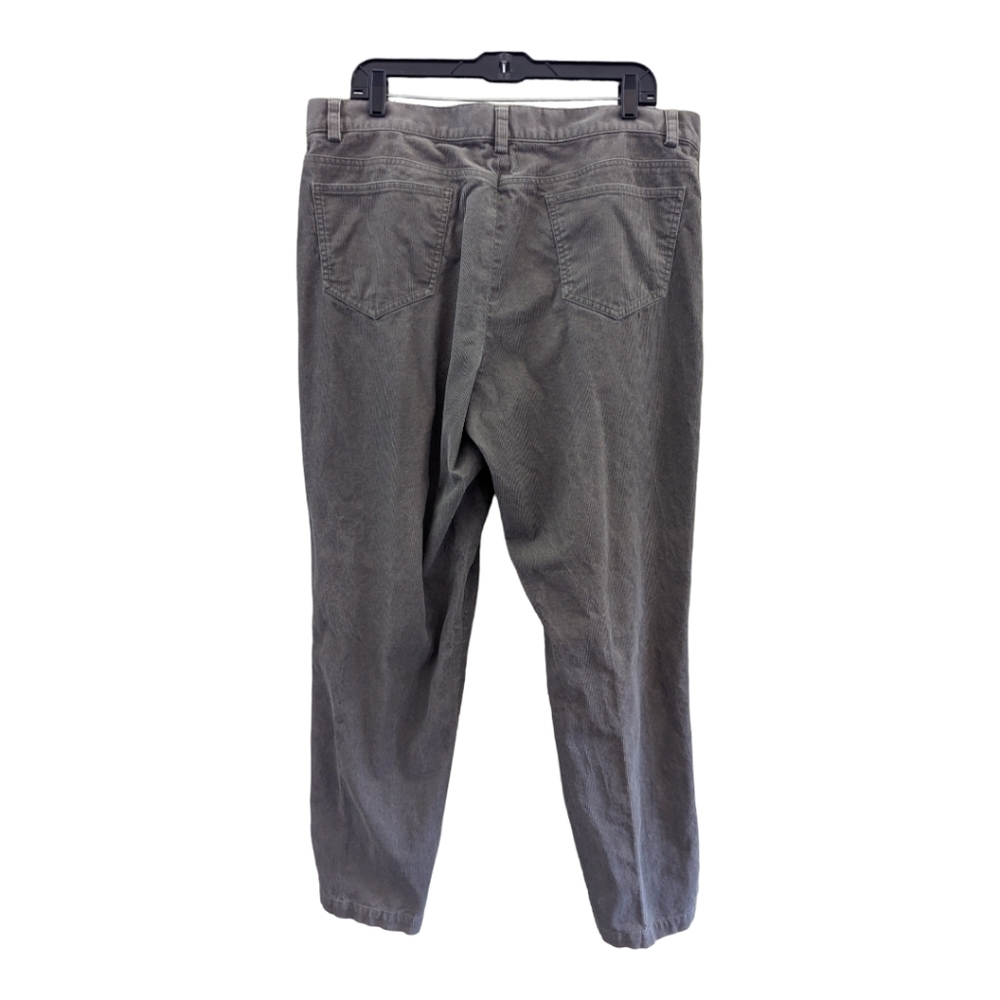 CALVIN Klein Jeans Mens Flat Front Corduroy Pants 5-Pocket Olive sz 40X32 - Picture 3 of 5